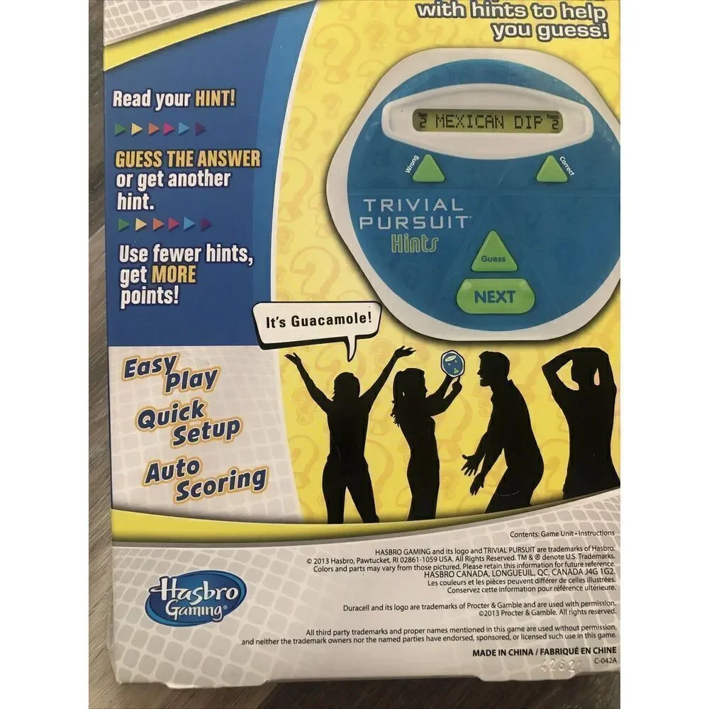 *Trivial Pursuit Hints Game Fun Team Trivia With 3000 Hints For Kids